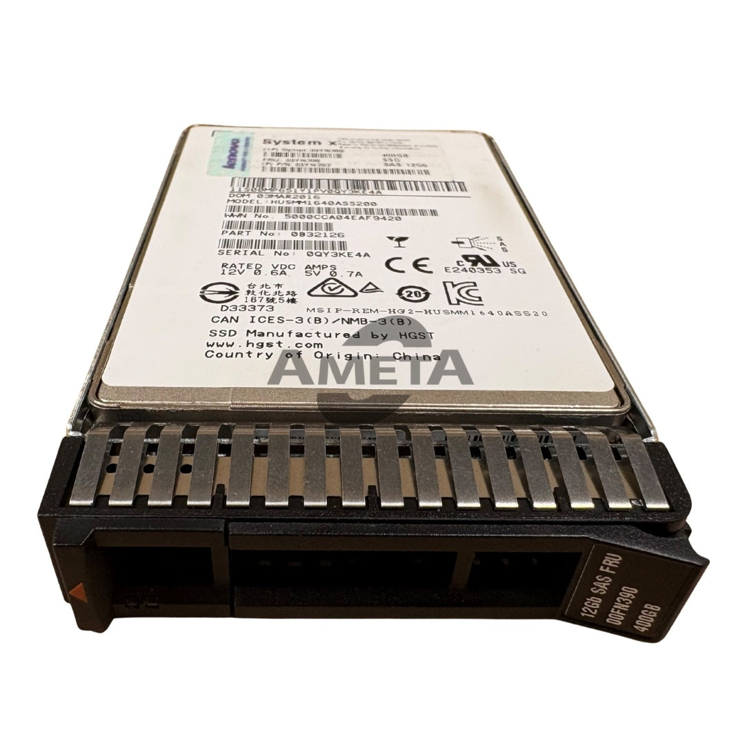 00FN389 / 00FN390 – IBM 400GB 12G SAS SFF MLC G3HS Enterprise SSD