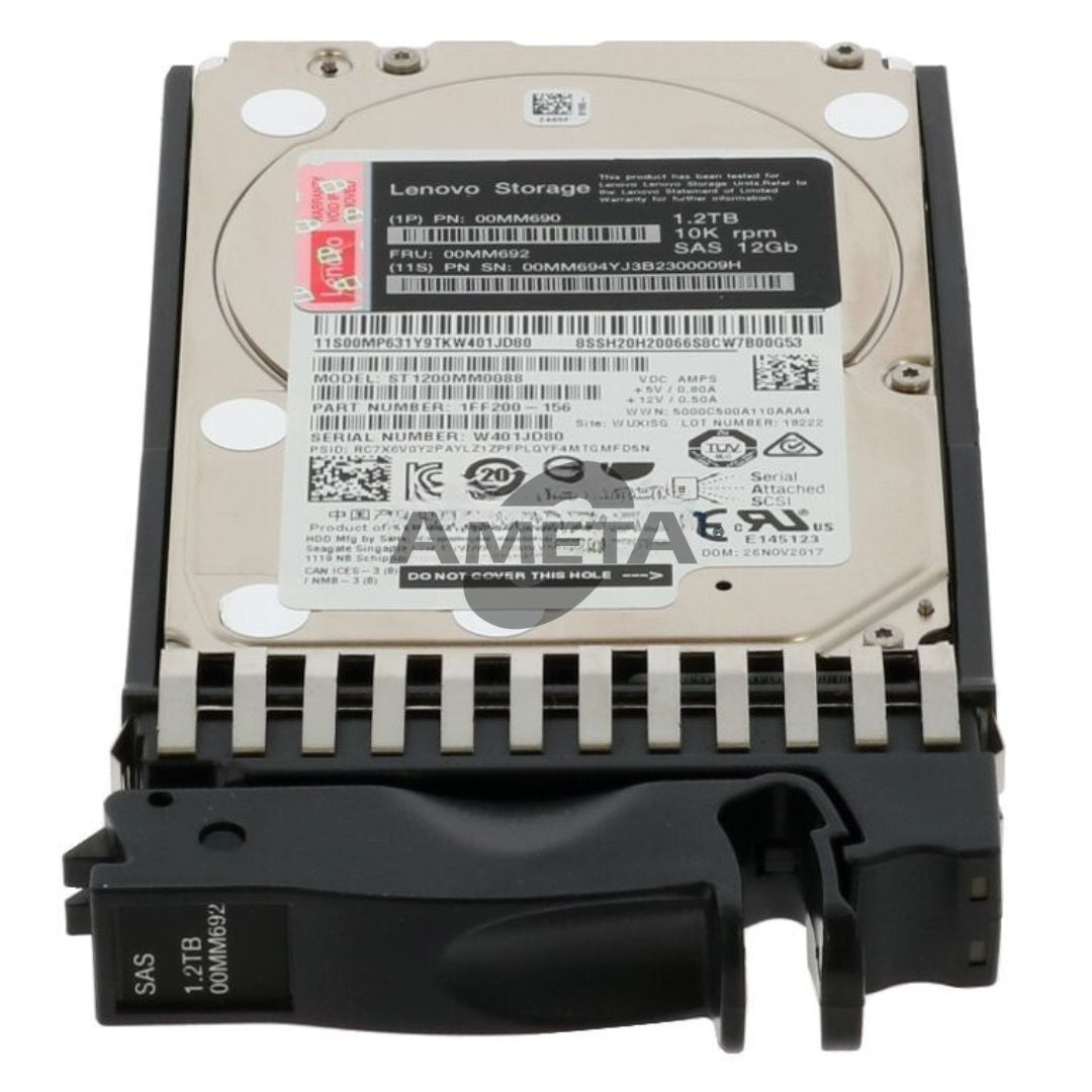 00MM690 / 00MM692 - Lenovo Storage 2.5" 1.2TB 10k SAS HDD