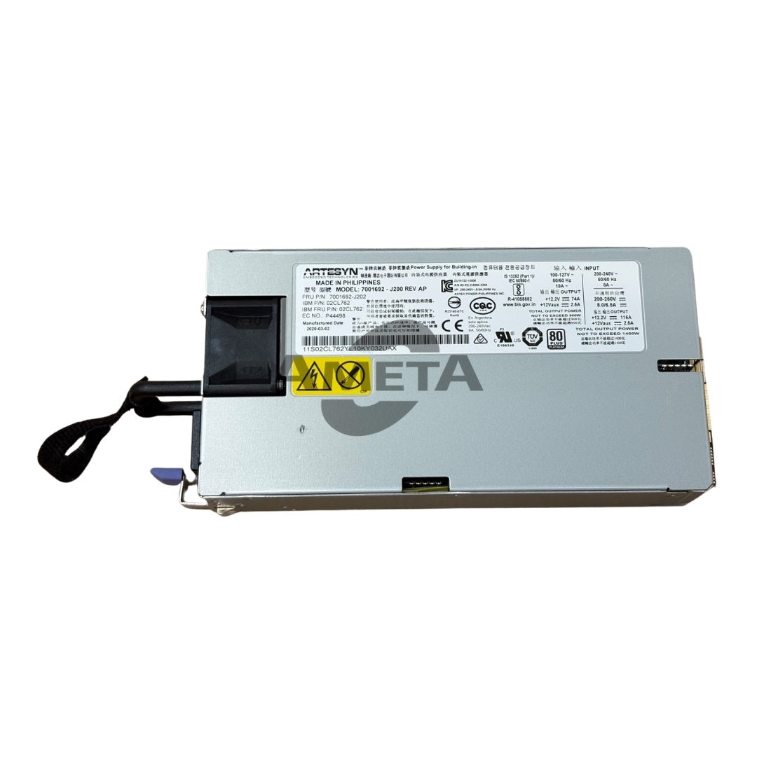 IBM 02CL762 - AC Power Supply, 1400W (200-240 VAC)