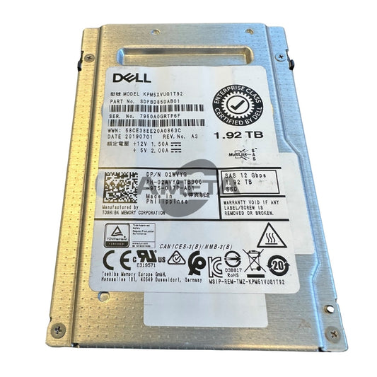 2WVYG - DELL 1.92TB 12G Mixed Use SAS 2.5" SSD