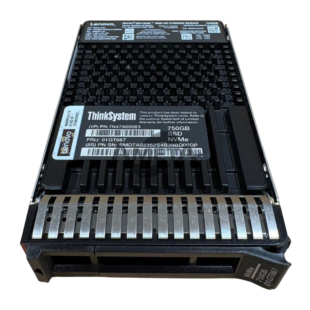 7N47A00083 / 01GT667 - ThinkSystem 2.5" U.2 P4800X 750GB Write Intensive NVMe PCIe 3.0 x4 HS SSD