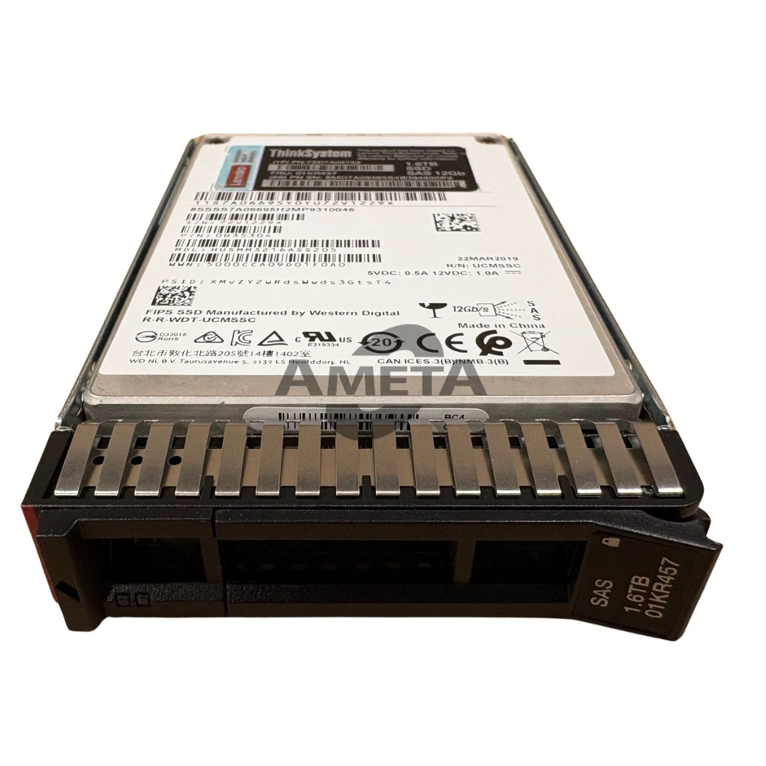 Lenovo 7SD7A05752 / 01KR457 – ThinkSystem 1.6TB HUSMM32 Performance SAS 12Gb Hot-Swap SSD (FIPS)