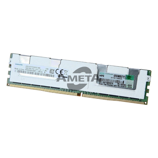 HP 819413-001 64GB DDR4-2400 LRDIMM Server Memory Module – Top View