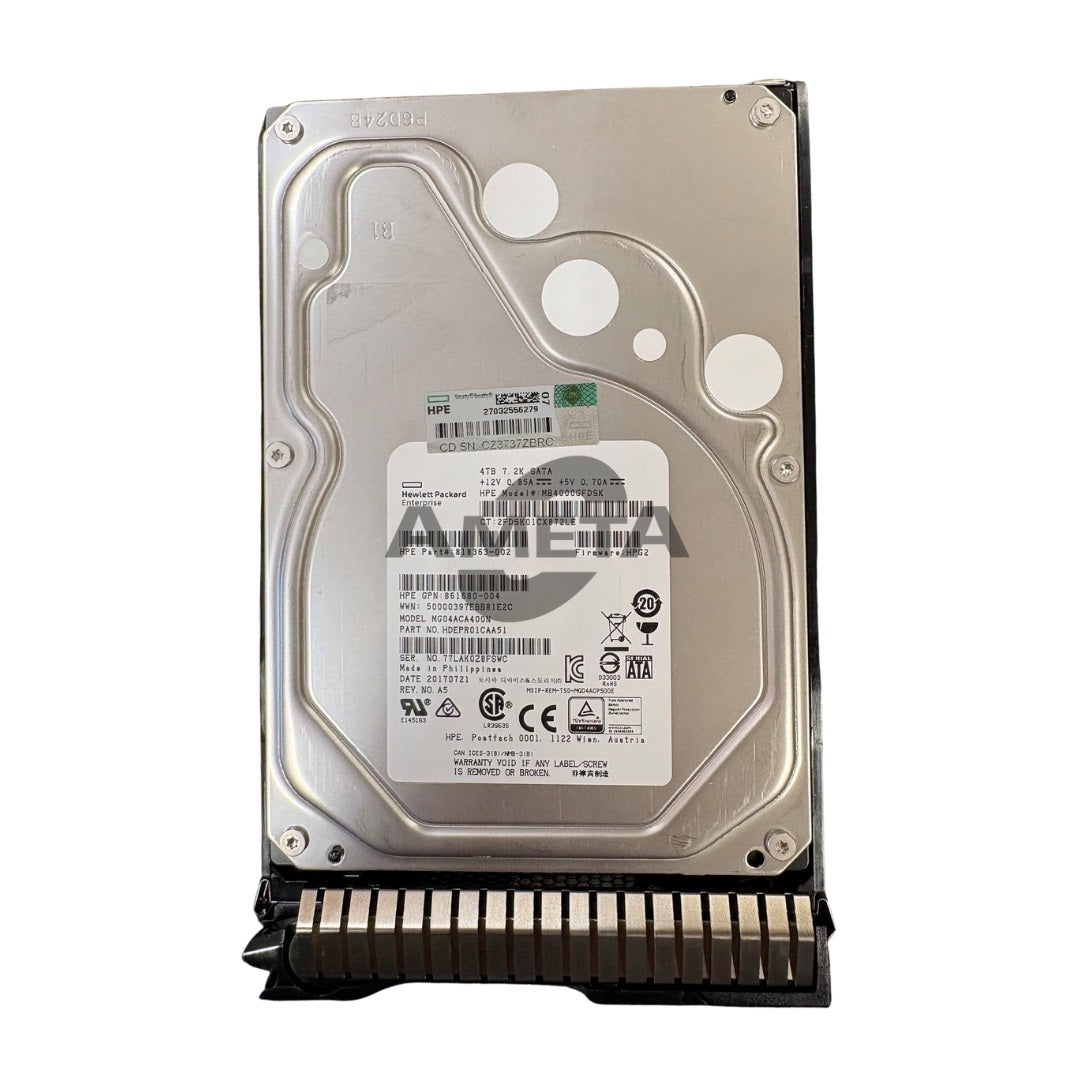 HPE 872491-B21 - HPE 4TB SATA 6G Midline 7.2K 3.5" SC HDD
