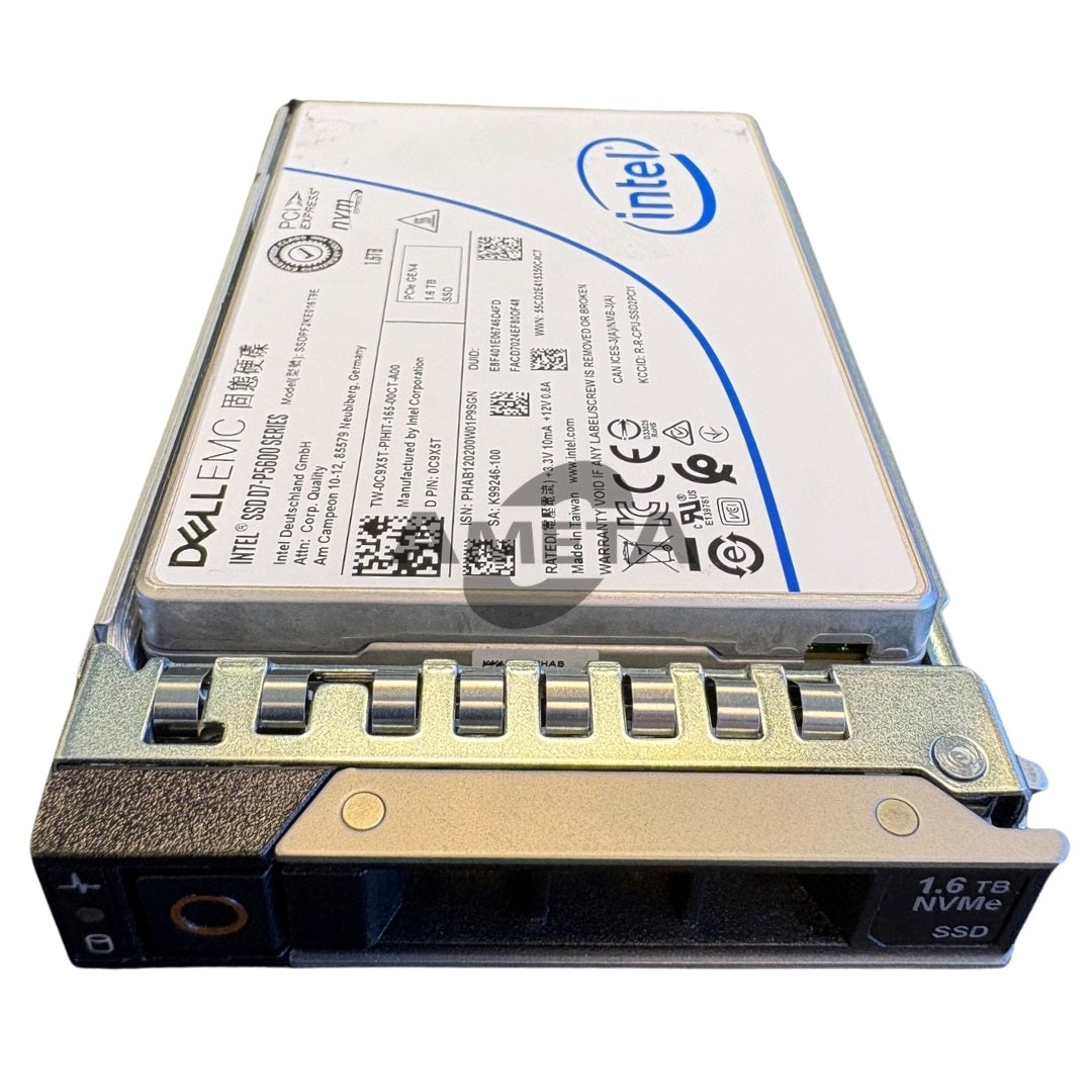 DELL C9X5T / 0C9X5T - Intel 1.6TB Gen4 NVMe Mixed Use TLC 2.5" SSD