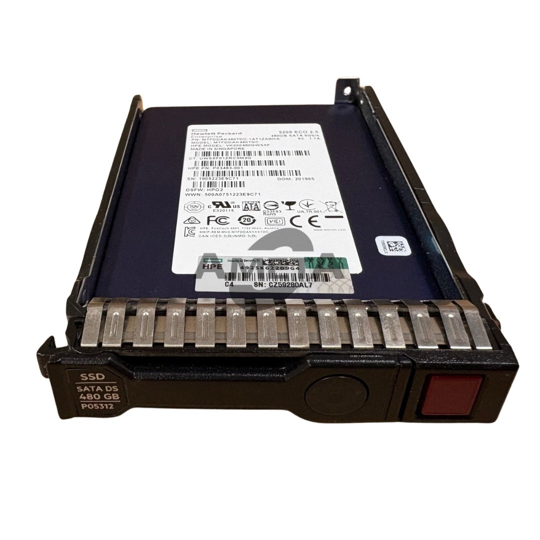 HPE 480GB SATA Read-Intensive SFF SC SSD – P04474-B21 / P05312-001