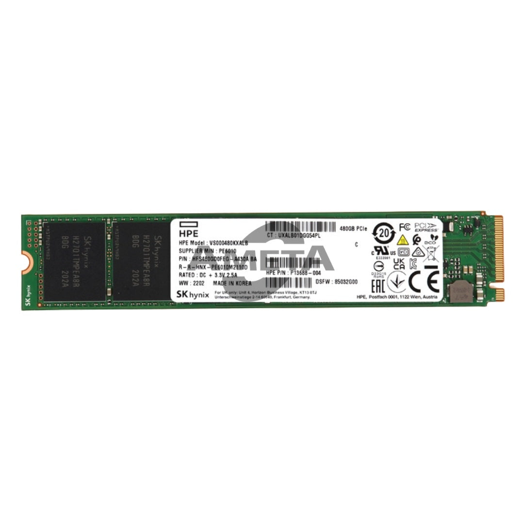 HPE P13688-004 - HPE 480GB NVMe PCI-E X4 M.2 Hynix SSD