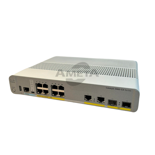 WS-C2960CX-8PC-L - Cisco Catalyst 2960-CX 8 Port PoE, LAN Base