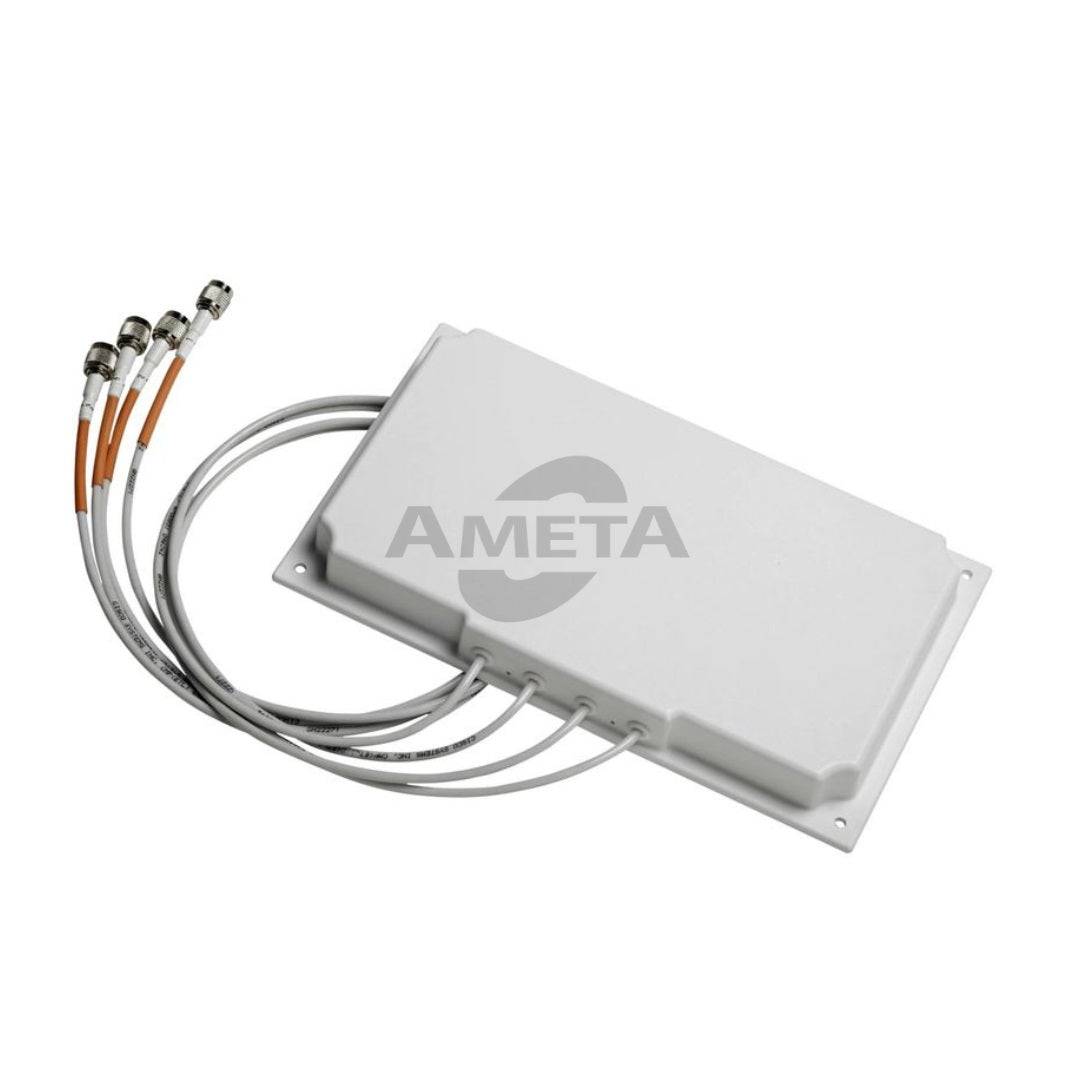 AIR-ANT2566P4W-R - 2.4 GHz 6 dBi/5 GHz 6 dBi Directional Ant., 4-port, RP- TNC.