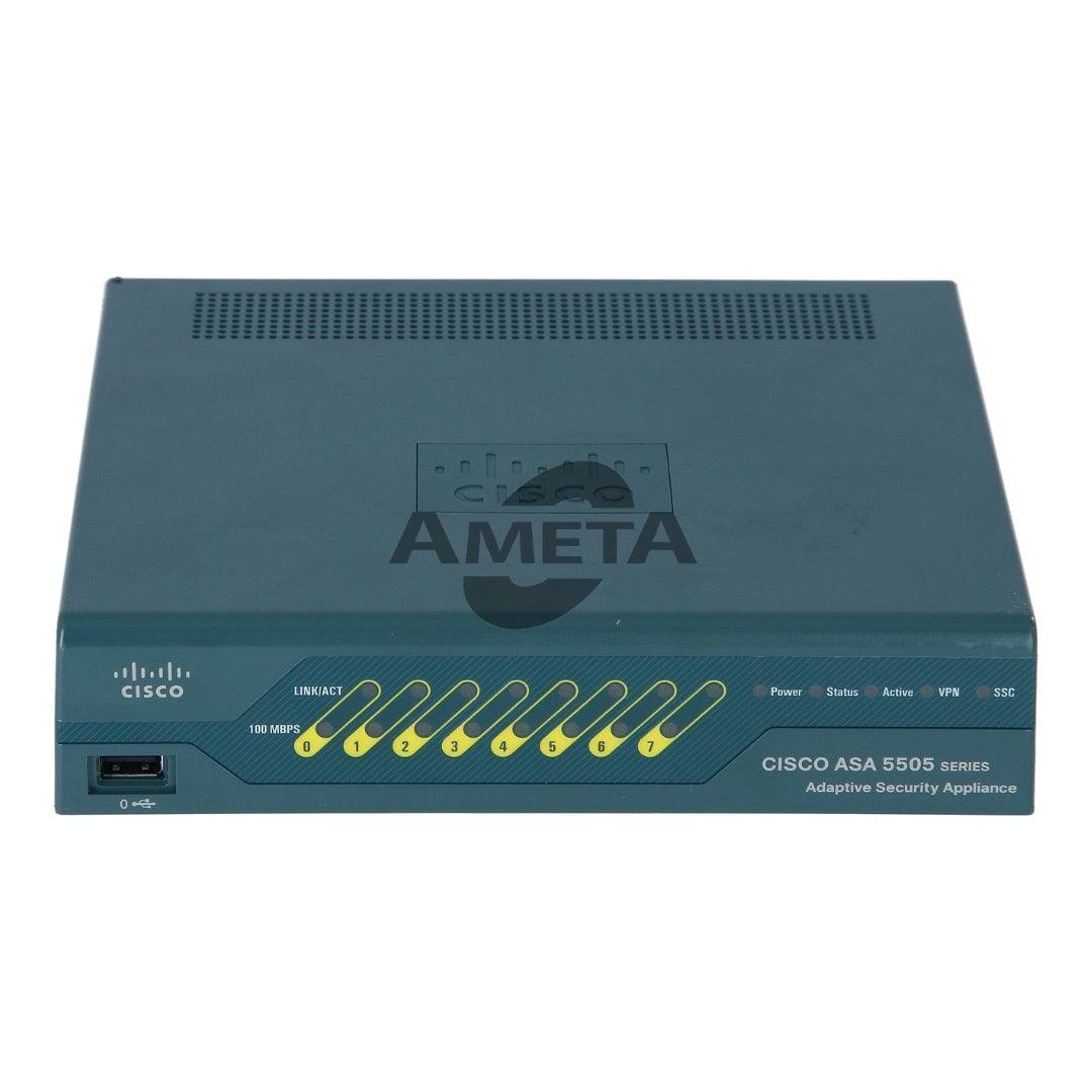 ASA5505-50-BUN-K9 - ASA 5505 Appliance with SW. 50 Users. 8 ports. 3DES/AES