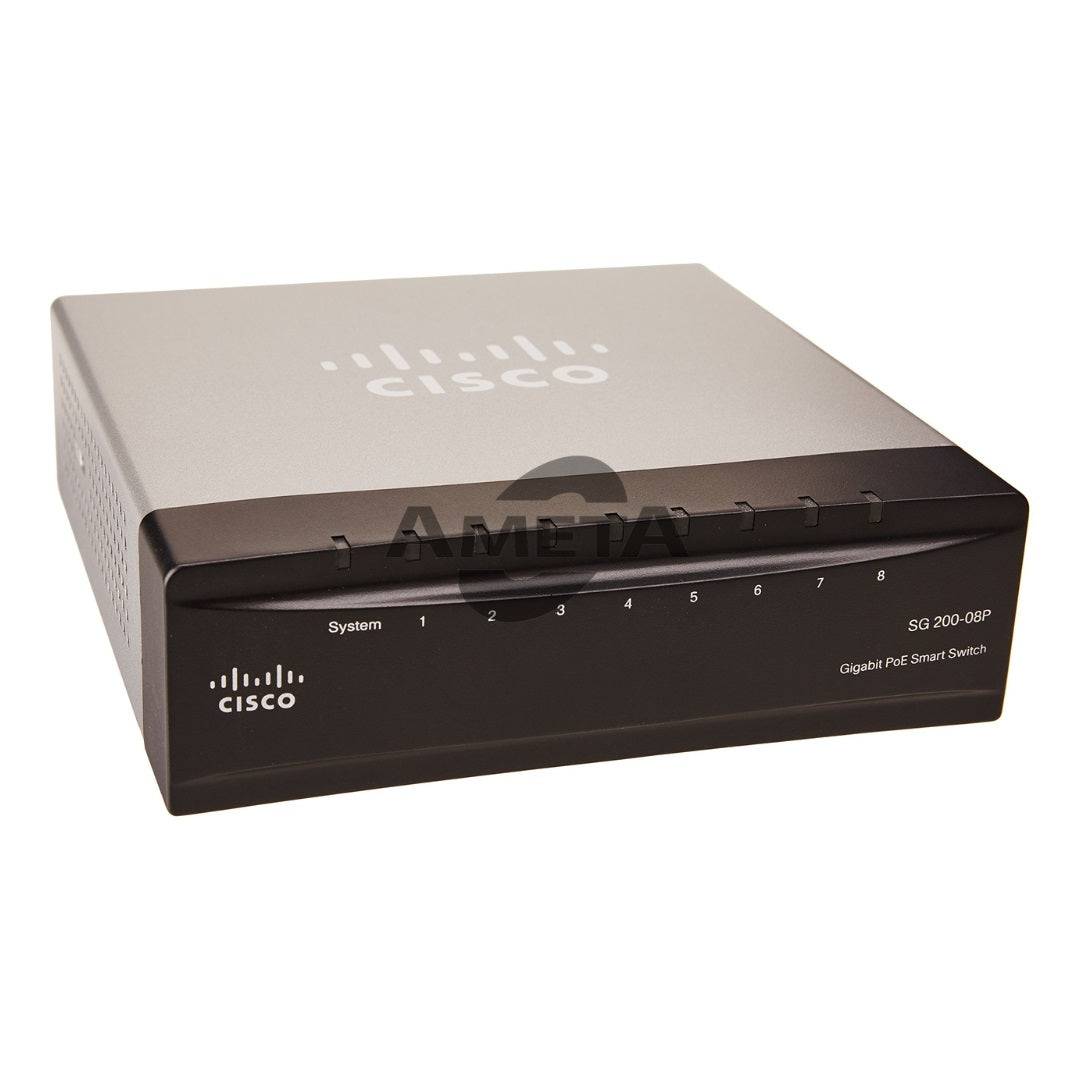 SG200-08 - Cisco 8-port Gigabit PoE Smart Switch