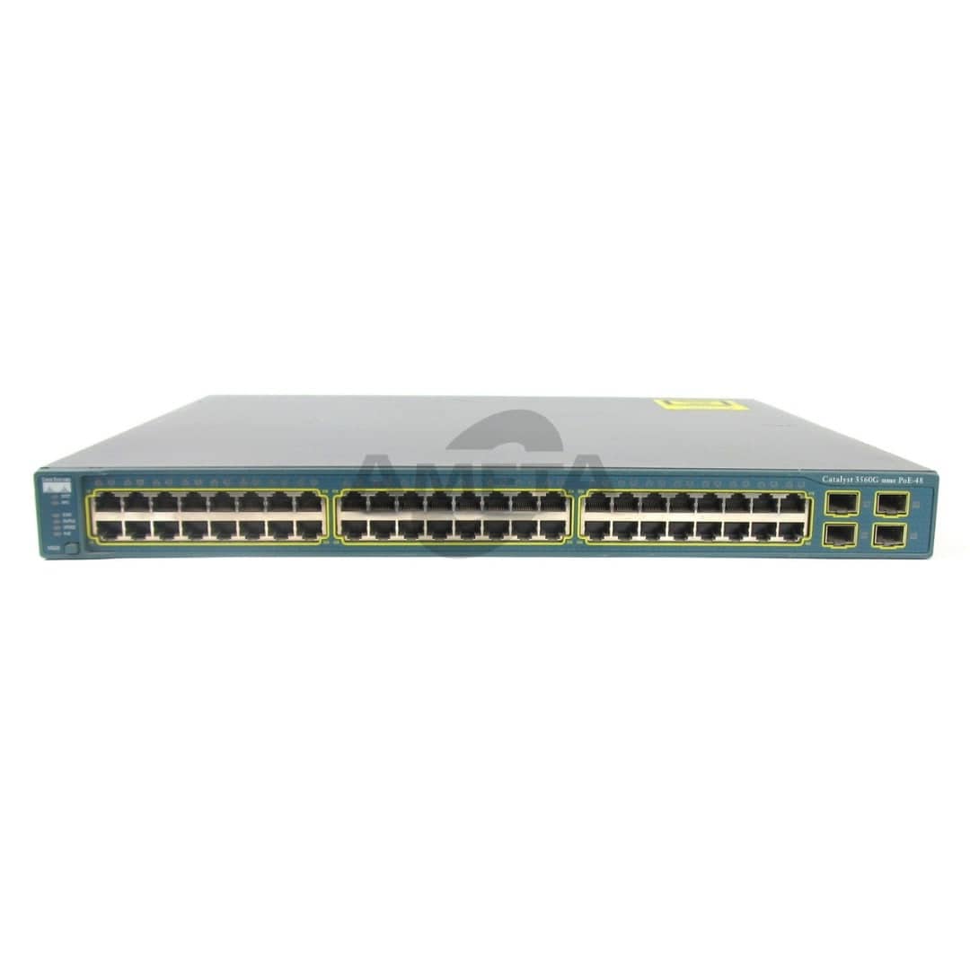 WS-C3560G-48PS-S - Catalyst 3560 48 10/100/1000T PoE + 4 SFP + IPB Image