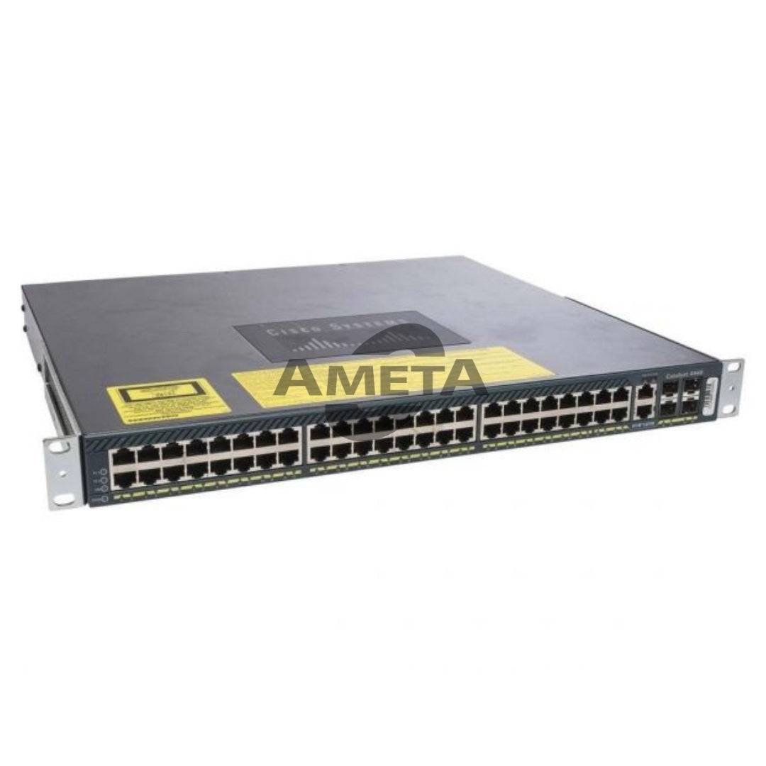 WS-C4948-S - Cisco Catalyst 4948, IPB s/w, 48-Port 10/100/1000+4 SFP, 1 AC p/s