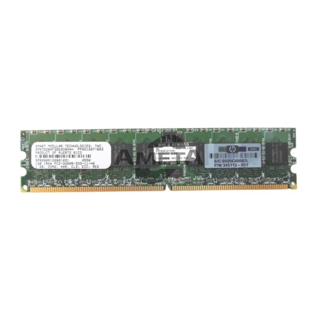 345113-051 - HP 1GB PC3200 ECC DDR2 Memory DIMM
