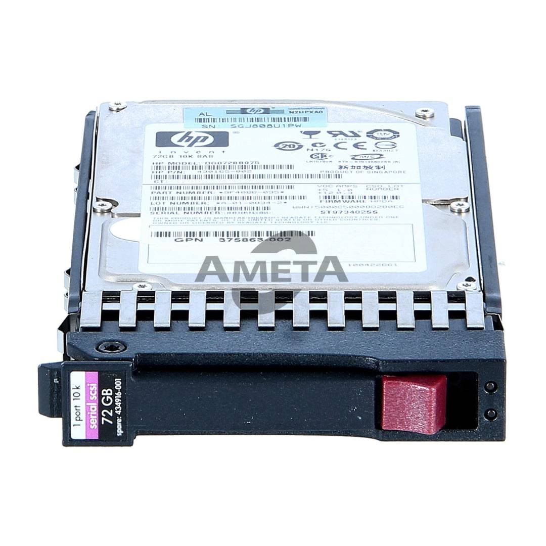 375861-B21 / 434916-001 - HP 72GB 10K Hot Plug SAS 2.5" HDD