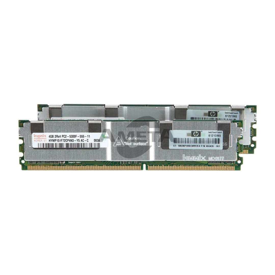 466440-B21 / 2 x 466436-061 - HP 8GB FBD PC2-5300 2x4GB LP Kit
