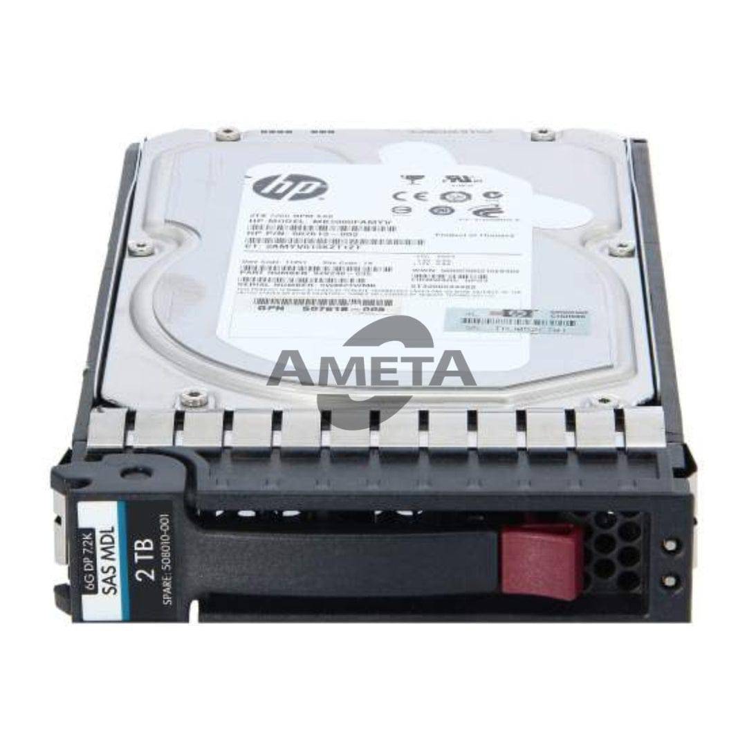 507616-B21 / 508010-001 - HP 2TB 6G SAS 7.2K RPM 3.5" LFF DP HDD