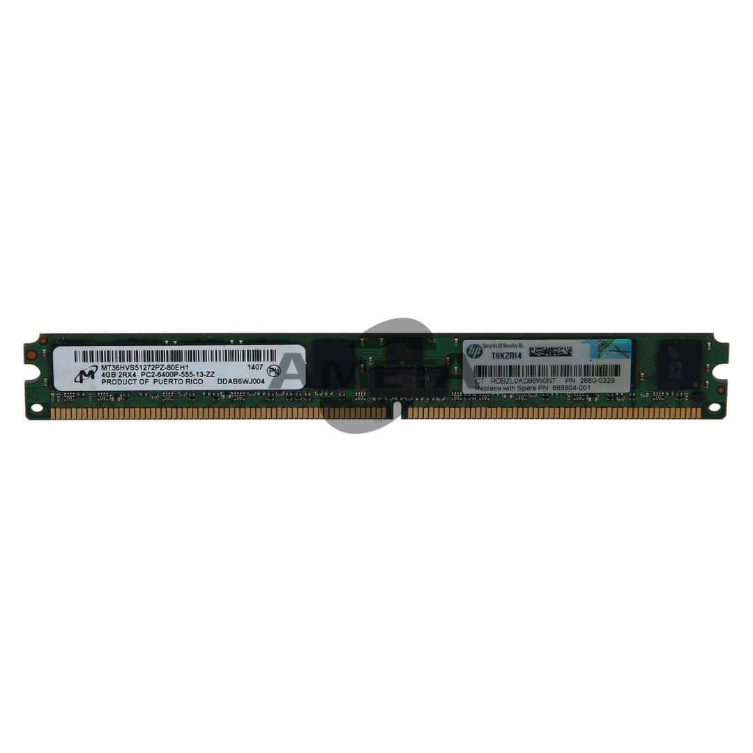 683804-001 / 2660-0329 - HP 3PAR 7400c Memory 4Gb PC2-6400R DIMM