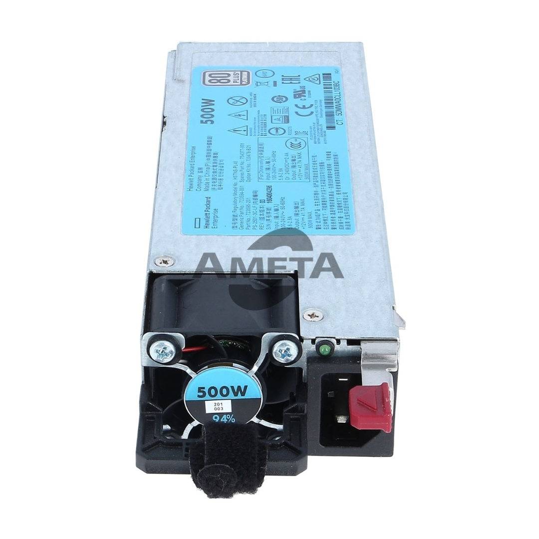 720478-B21 / 754377-001 - HP 500W Flex Slot Platinum Hot Plug PSU