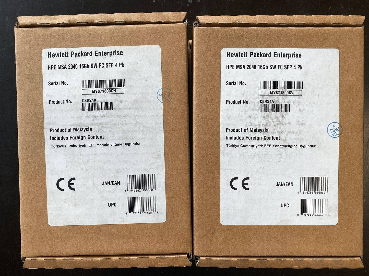 C8R24A - HP MSA 2040 16Gb SW FC SFP 4 Pk