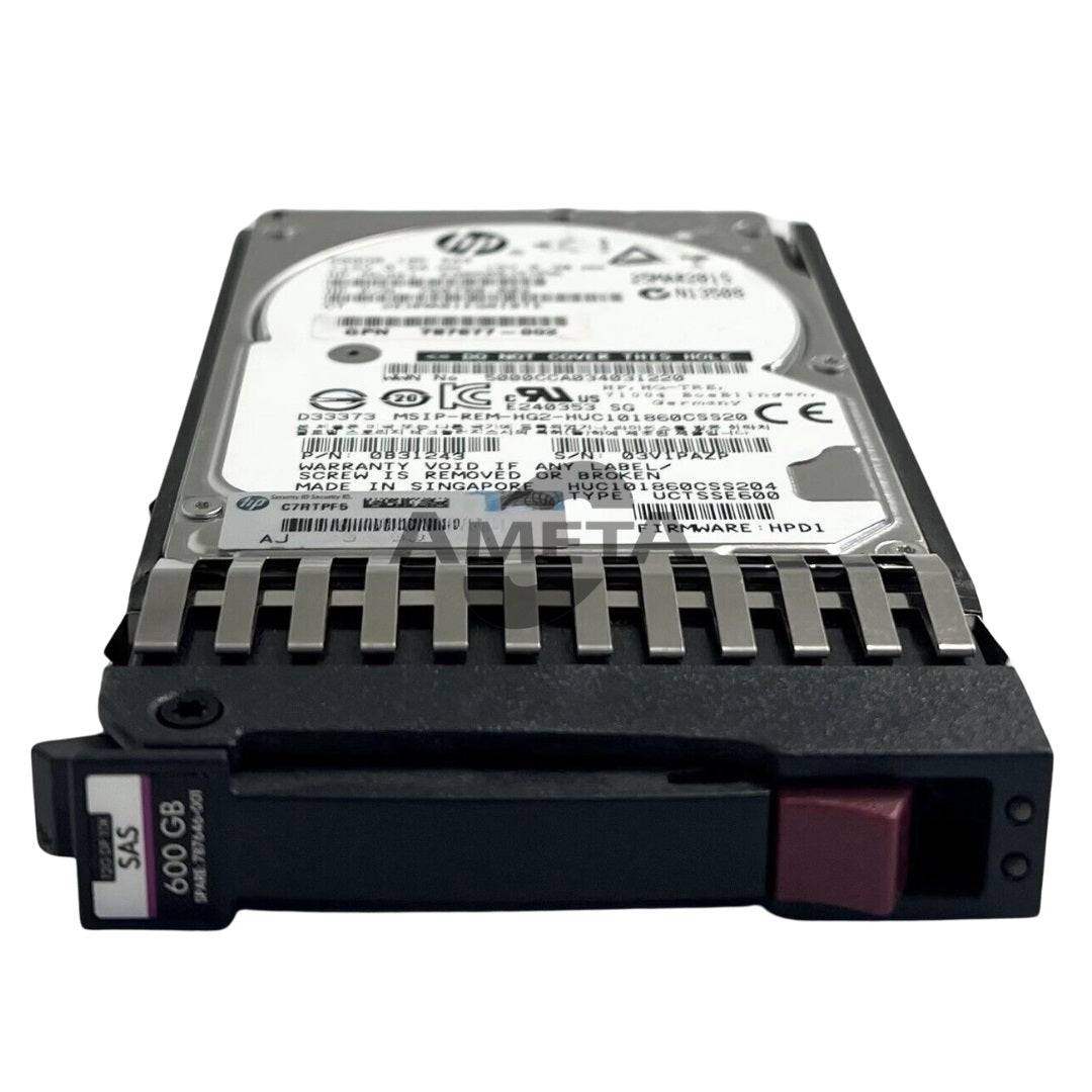 J9F46A / 787646-001 - HP MSA 600GB 12G SAS 10K 2.5" ENT HDD