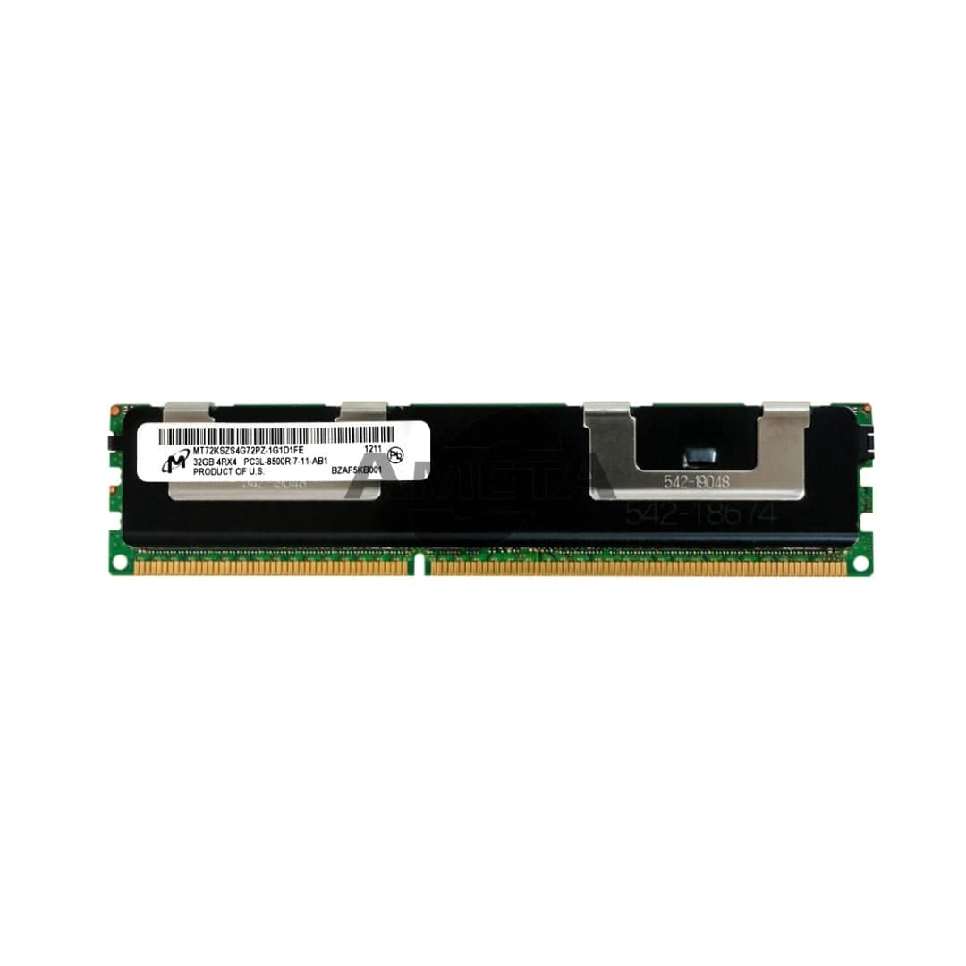 MT72KSZS4G72PZ-1G1D1 / 627875-081 - MICRON 32GB (1X32GB) 4RX4 PC3L-10600R Memory Dimm