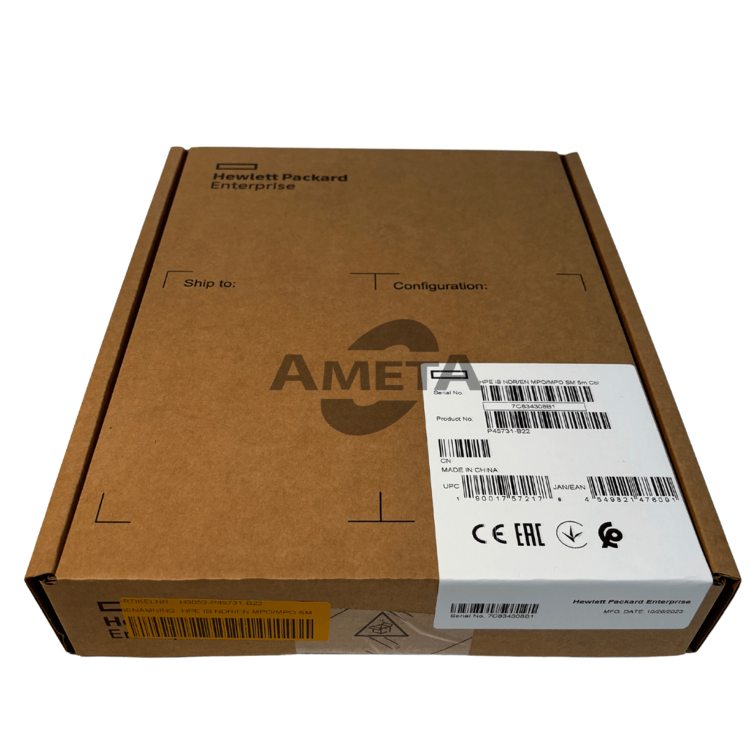 P45731-B22 - HPE InfiniBand NDR 8 Fiber MPO to 8 Fiber MPO Single-mode 5m Cable