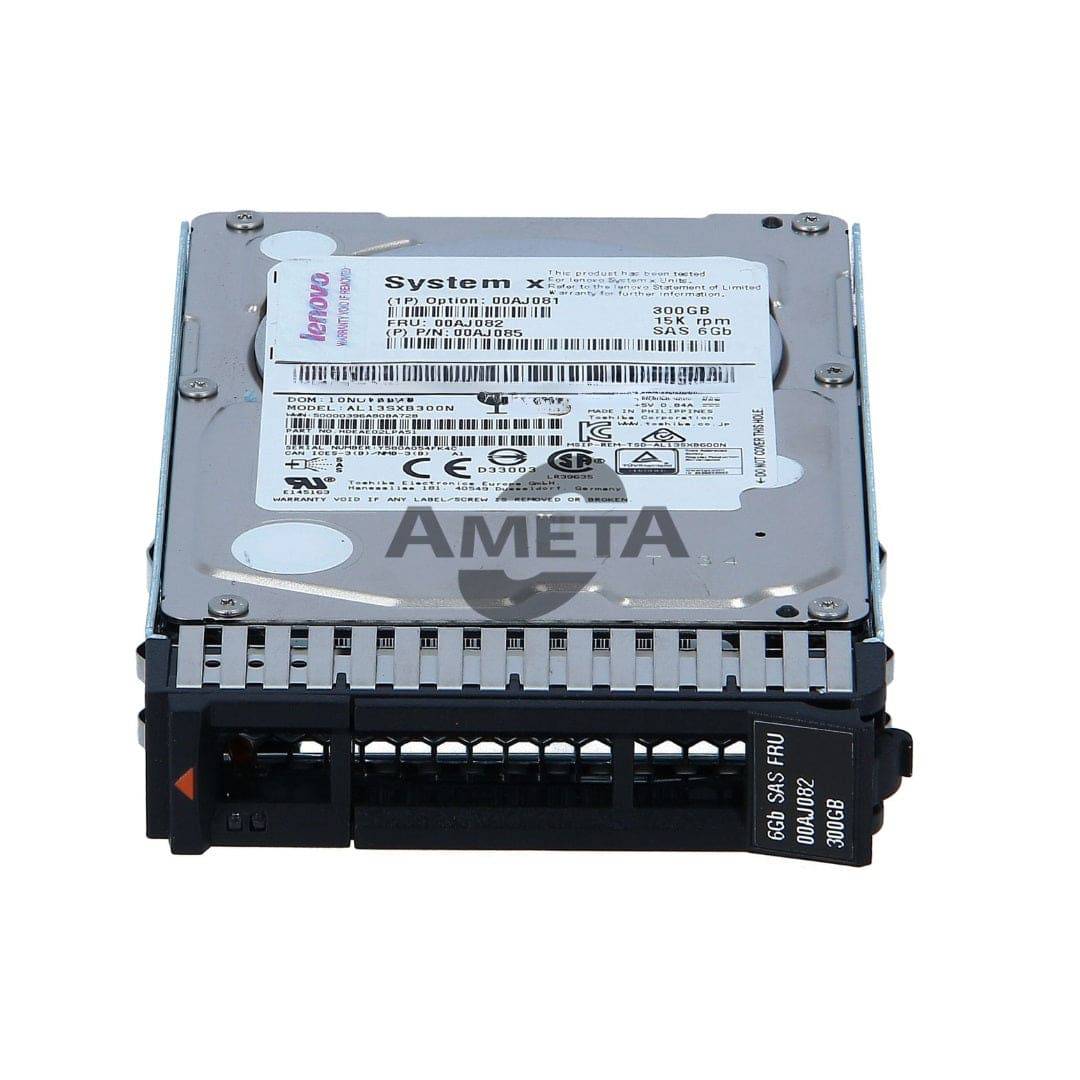 00AJ081 / 00AJ082 / 00AJ085 - IBM 300GB 15K 6G SAS 2.5" G3 HS HDD