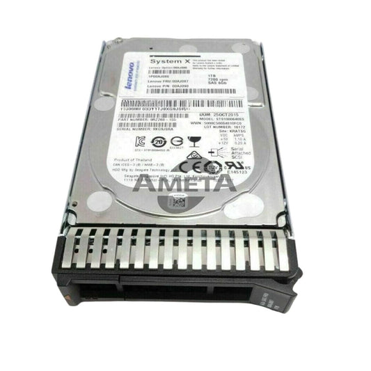 00AJ086 / 00AJ087 / 00AJ090 - IBM 1TB 7.2K 6G NL SAS 2.5'' HDD