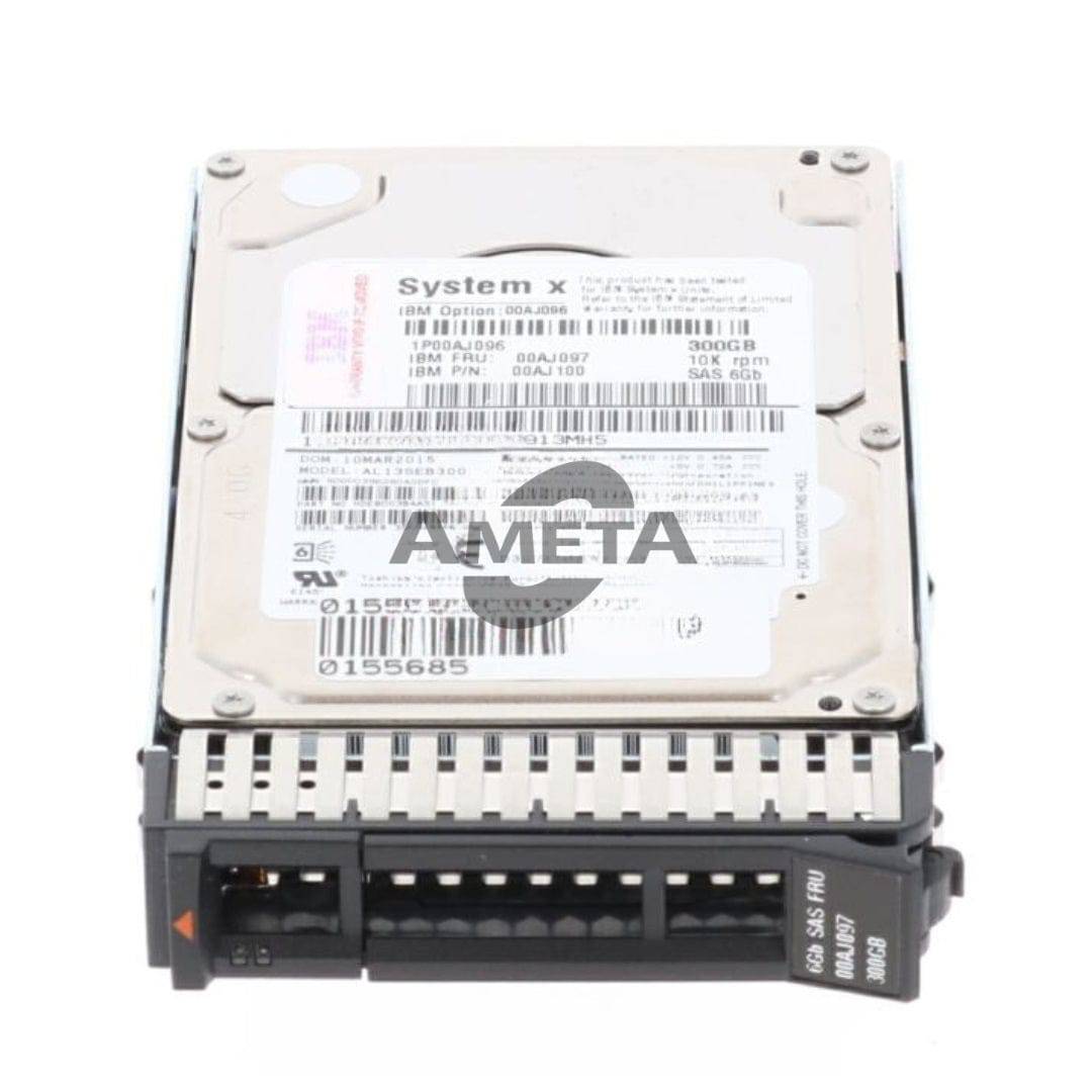00AJ096 / 00AJ097 / 00AJ100 - IBM 300GB 10K 6G SFF G3HS 2.5" SAS HDD