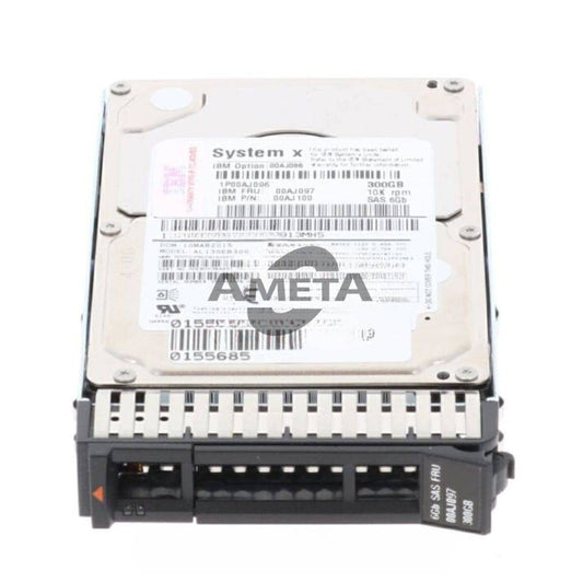 00AJ096 / 00AJ097 / 00AJ100 - IBM 300GB 10K 6G SFF G3HS 2.5" SAS HDD