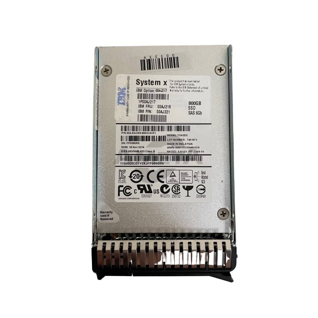 00AJ217 / 00AJ218 / 00AJ221 - 800GB SAS 2.5" MLC G3HS 6G Enterprise SSD
