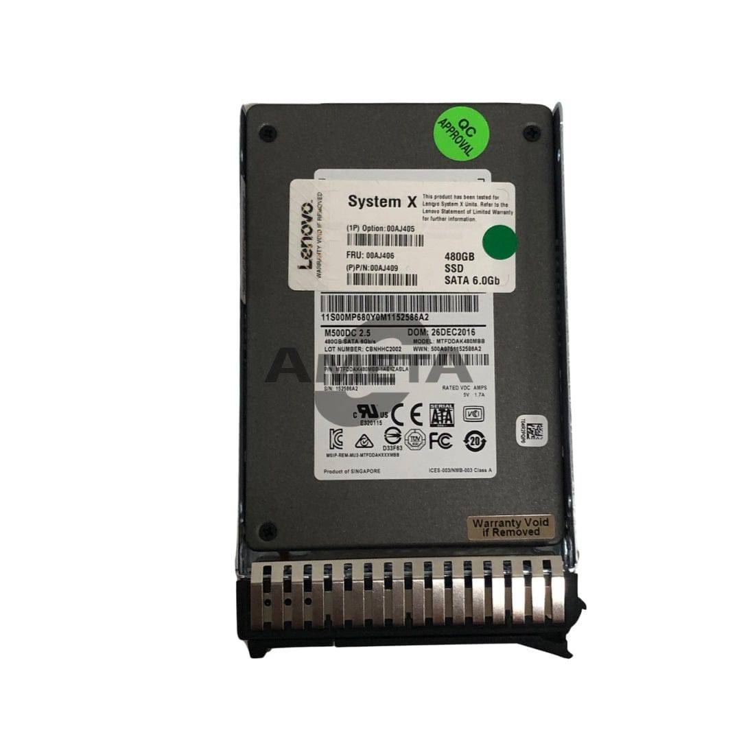 00AJ405 / 00AJ406 / 00AJ409 - IBM 480GB SATA 2.5" MLC G3HS Ent.Value SSD