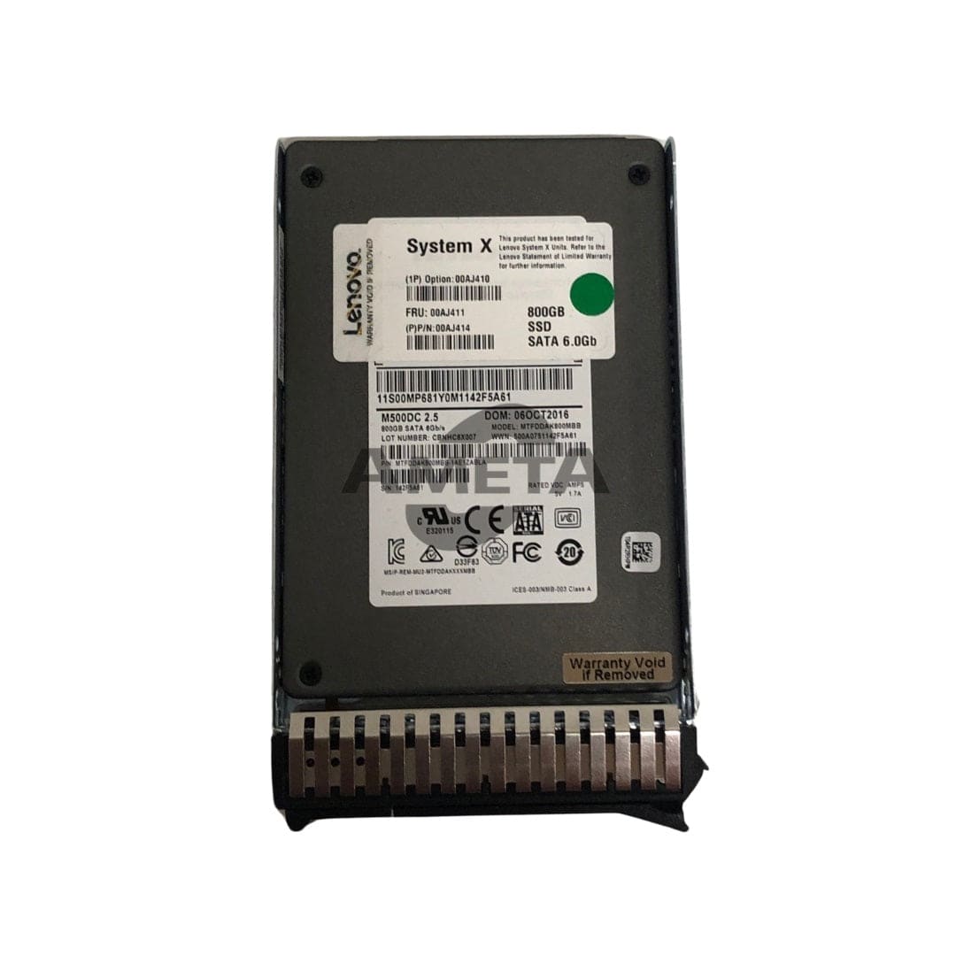 00AJ410 / 00AJ411 / 00AJ414 - IBM 800GB SATA 2.5" MLC G3HS Ent. Value SSD