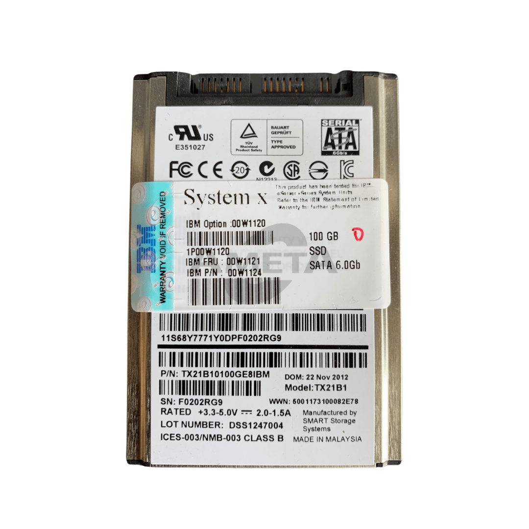 00W1120 / 00W1121 / 00W1124 - IBM 100GB 6G 1.8" SATA NHS SSD