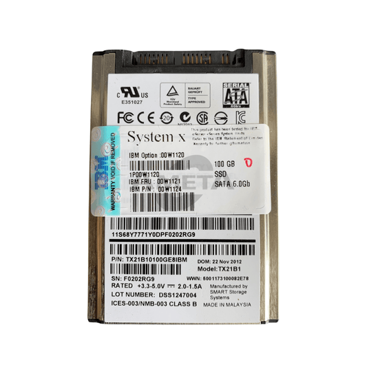 00W1120 / 00W1121 / 00W1124 - IBM 100GB 6G 1.8" SATA NHS SSD
