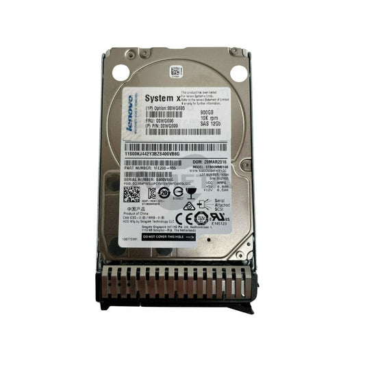 00WG695 / 00WG696 - 900GB 10K 12Gbps SAS 2.5" G3HS HDD