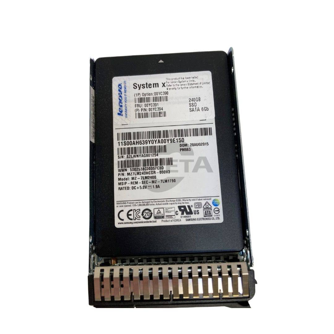 00YC390 / 00YC391 / 00YC394 - PM863a 240GB Enterprise Entry SATA G3HS SFF SSD