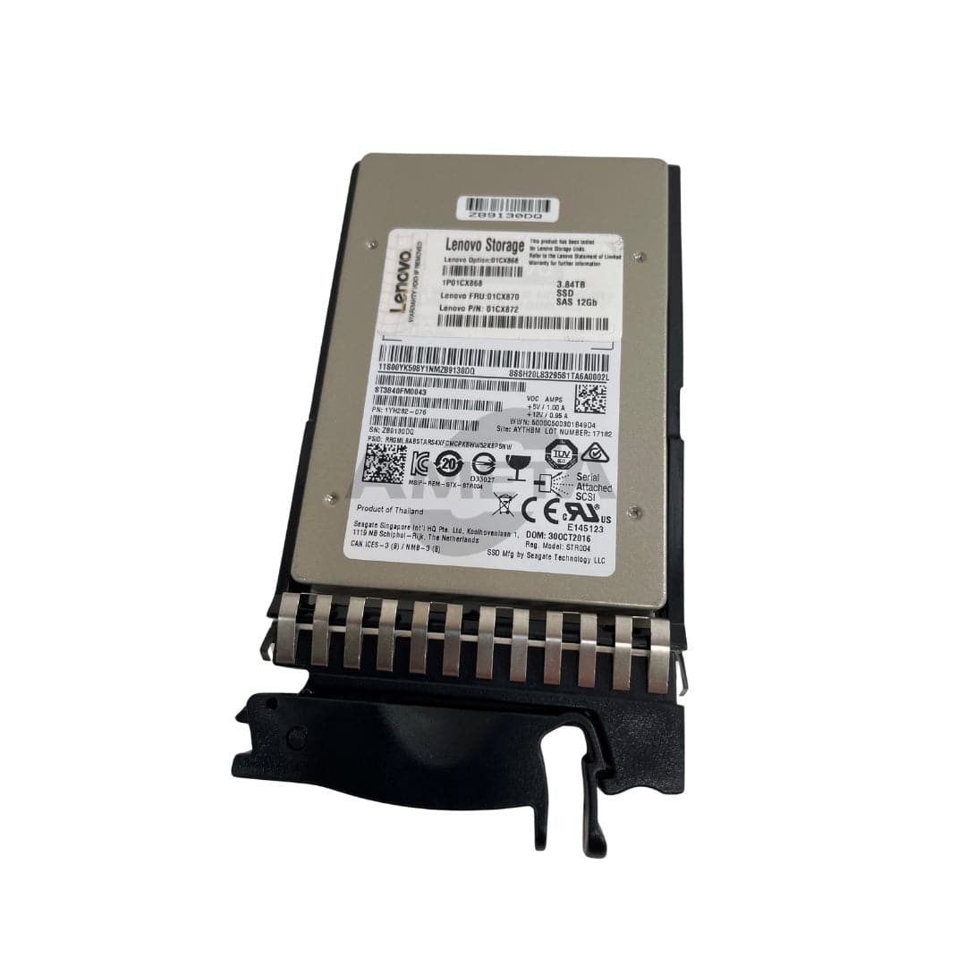 01CX868 / 01CX870 / 01CX872 - Lenovo Storage 3.84TB 12G 1DWD 2.5" SAS SSD for E1024/S2200/S3200