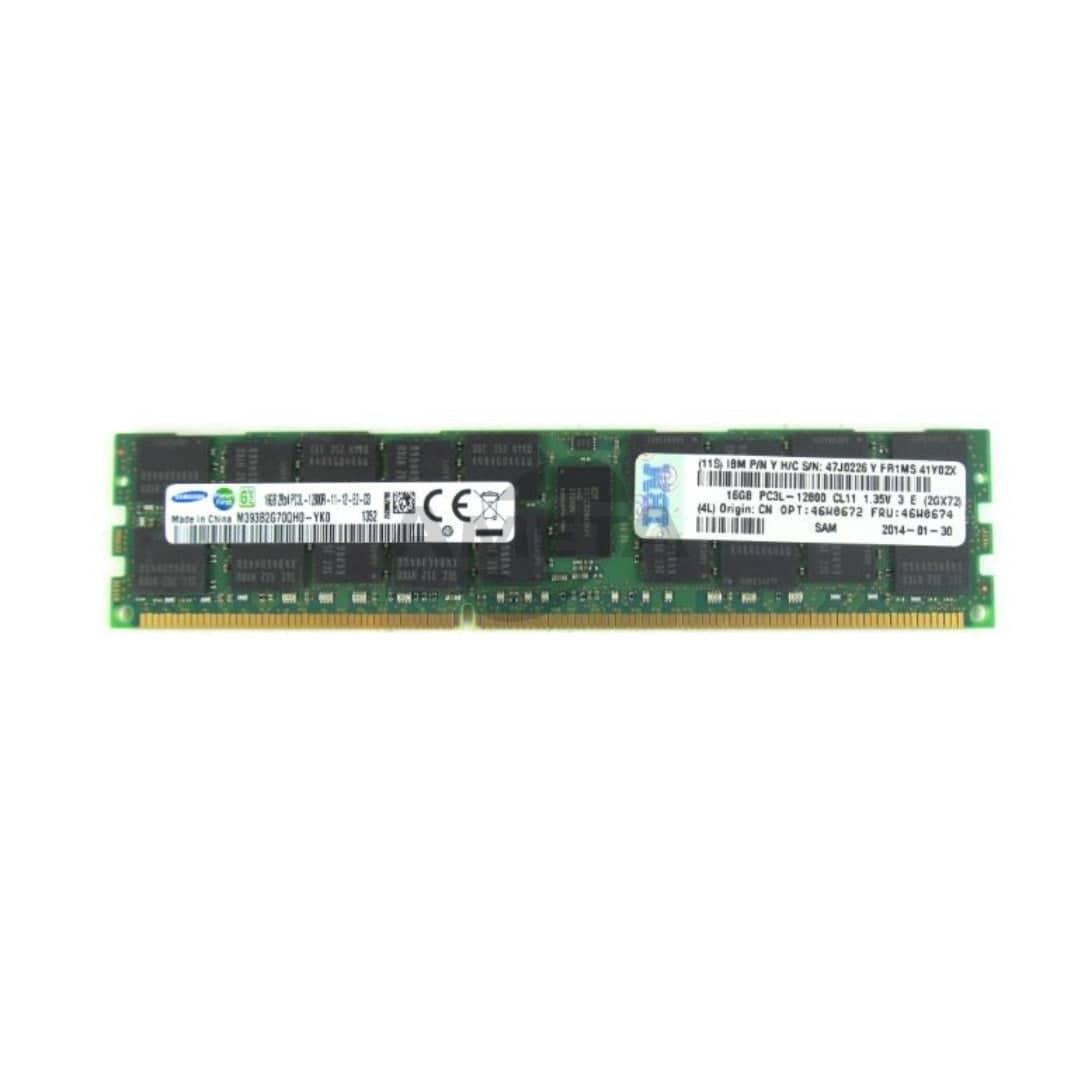 46W0672 / 46W0674 - 16GB (1x16GB, 2Rx4, 1.35V) PC3L-12800 CL11 ECC DDR3 1600MHz LP RDIMM