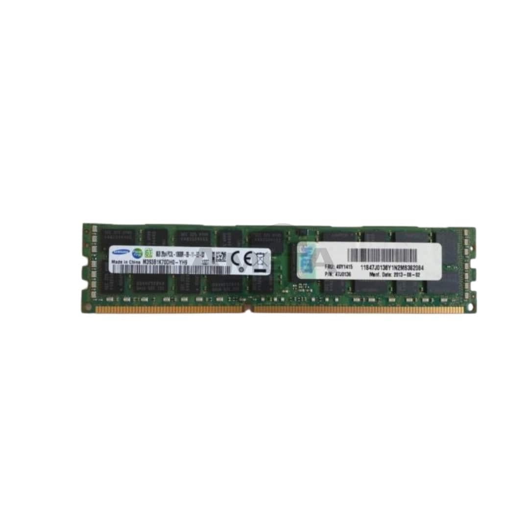 47J0136 / 47J0157 / 49Y1415 / 49Y1446 - 8GB (1x8GB, 2Rx4, 1.35V) PC3L-10600 CL9 ECC 1333MHz LP RDIMM