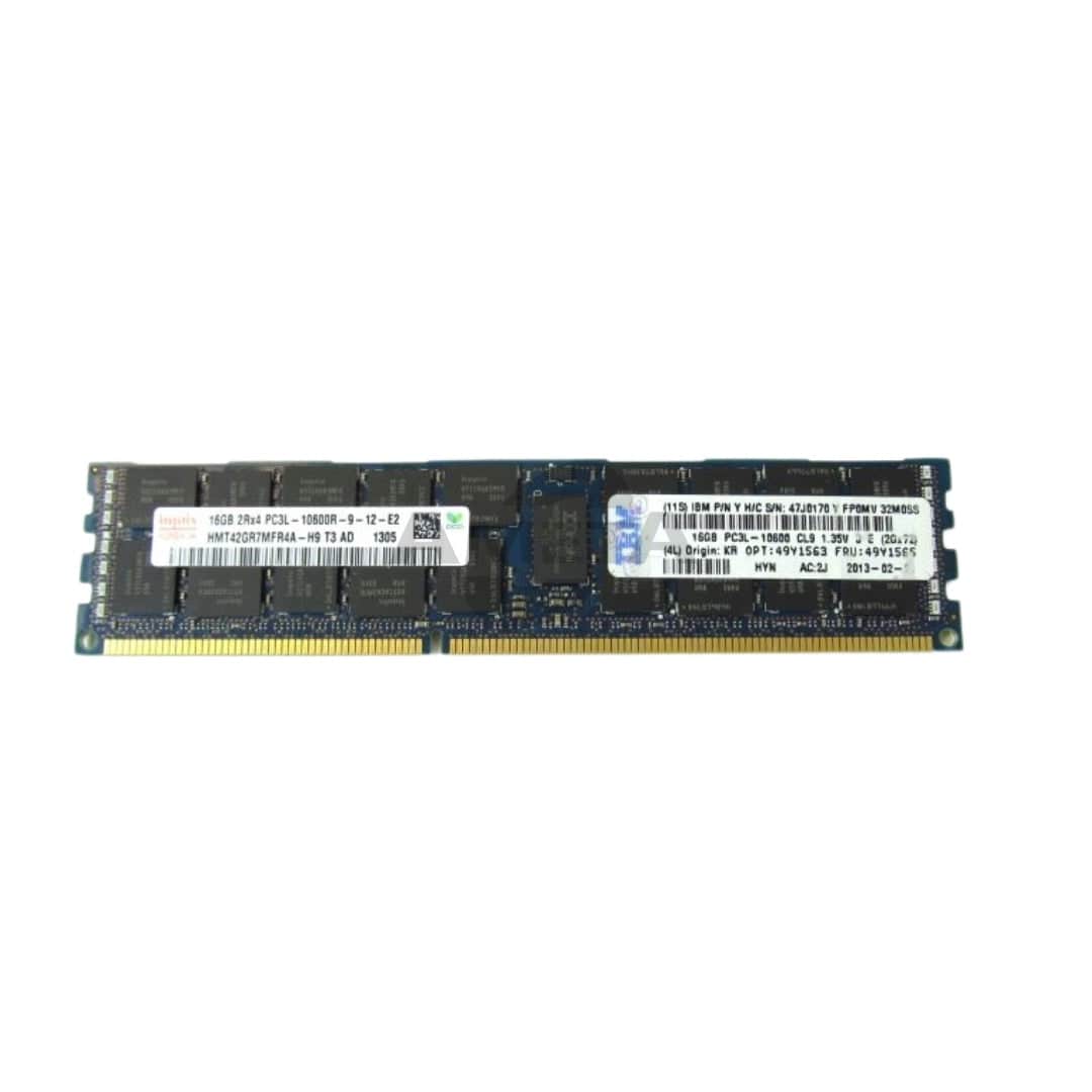 49Y1563 / 49Y1565 - 16GB (1x16GB, 2Rx4, 1.35V) PC3L-10600 CL9 ECC DDR3 1333MHz LP RDIMM