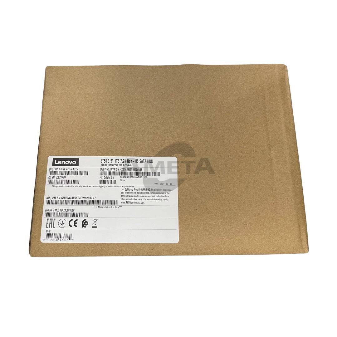 4XB7A13554 - ThinkSystem ST50 3.5" 1TB 7.2K SATA 6Gb Non-Hot Swap 512n HDD
