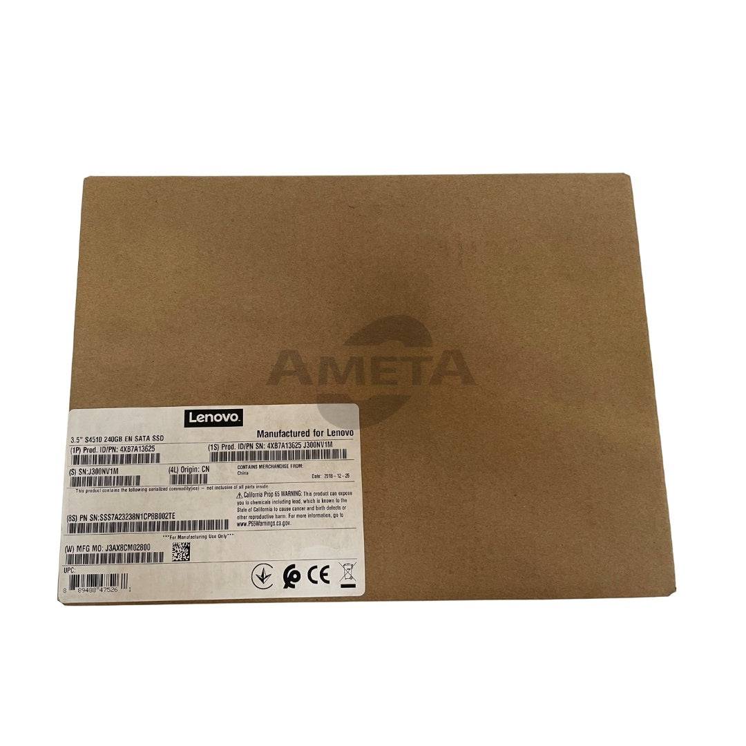 4XB7A13625 - ThinkSystem 3.5" Intel S4510 240GB Entry SATA 6Gb Hot Swap SSD