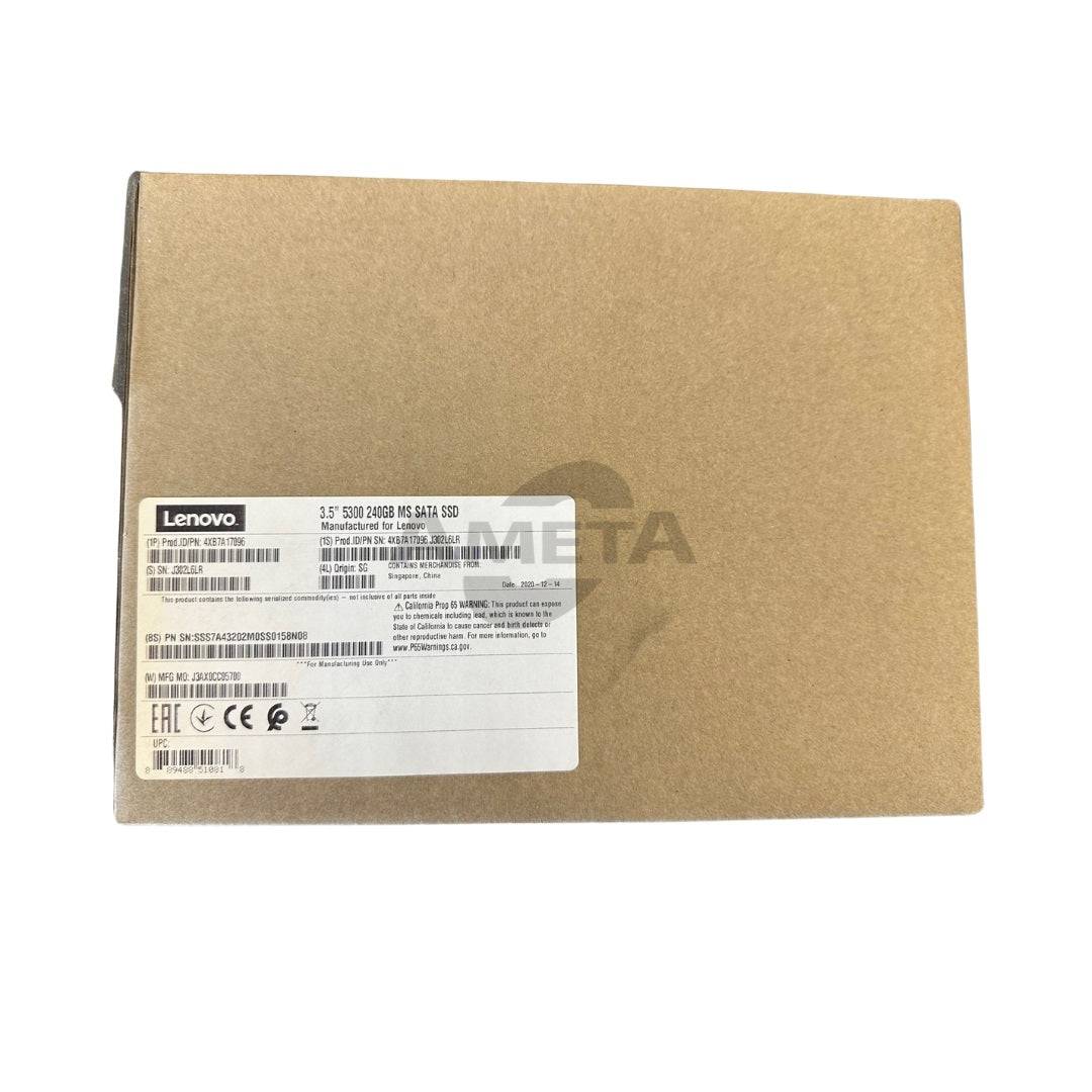 4XB7A17096 - ThinkSystem 3.5" 5300 240GB Mainstream SATA 6Gb Hot Swap SSD