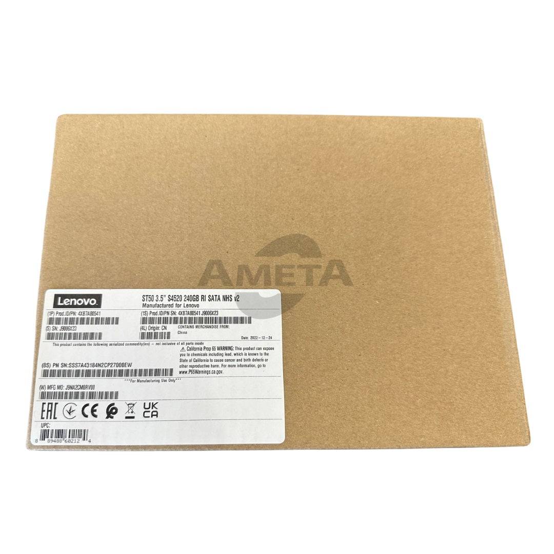 4XB7A80541 - ThinkSystem ST50 3.5" S4520 240GB Read Intensive SATA 6Gb NHS SSD v2