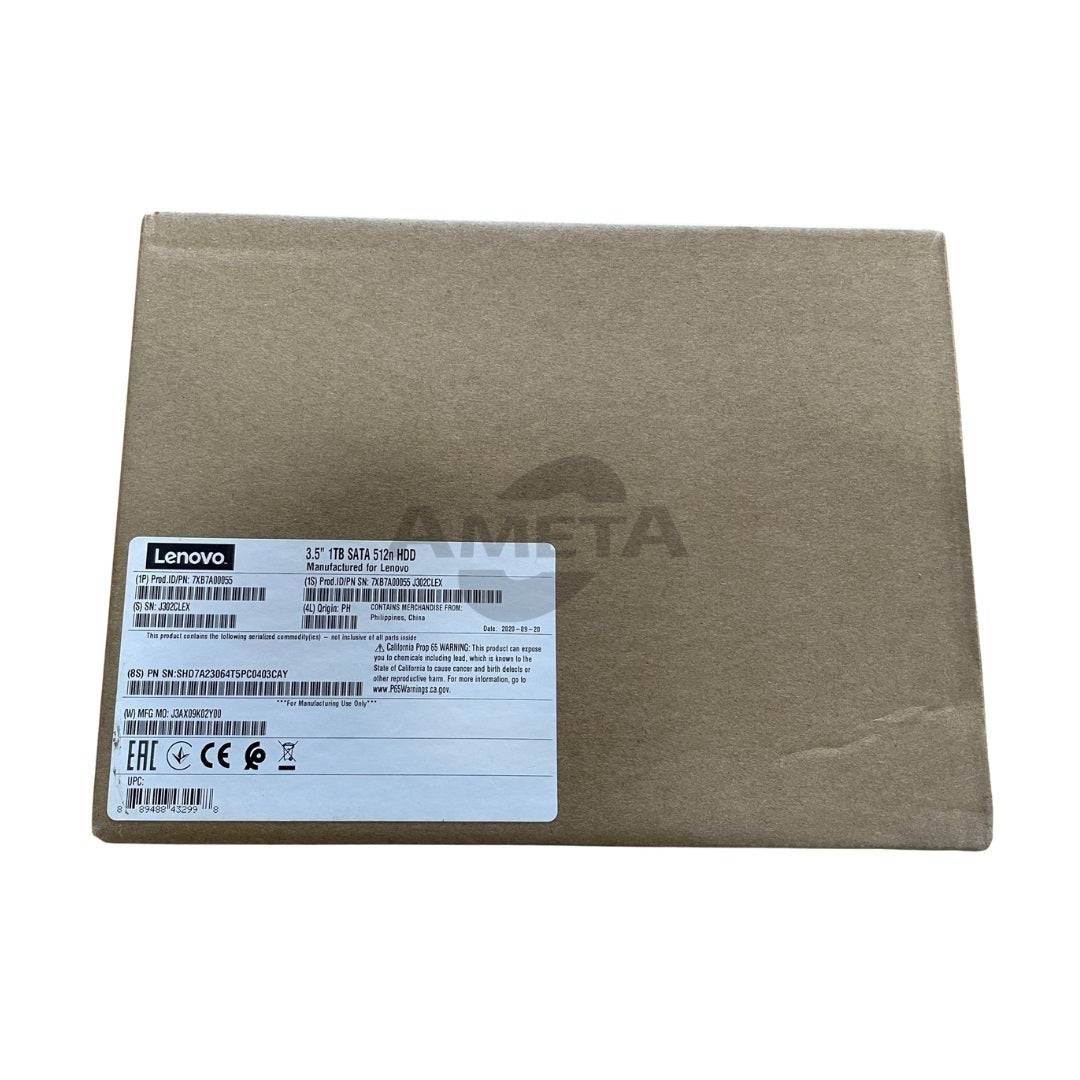 7XB7A00055 - ThinkSystem 3.5" 1TB 7.2K SATA 6Gbps Simple Swap 512n HDD