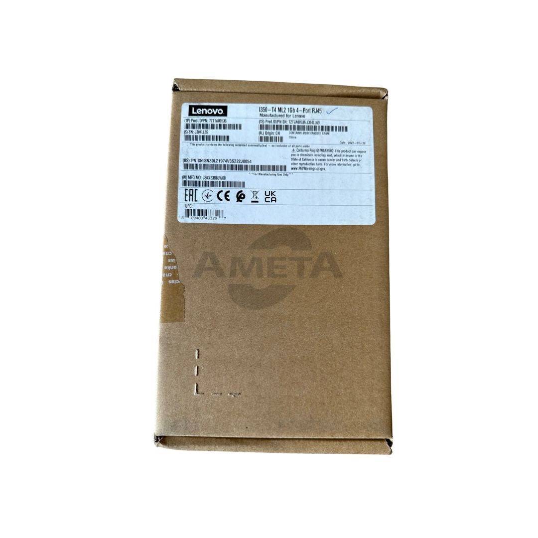 7ZT7A00536 - ThinkSystem Intel I350-T4 ML2 1Gb 4-Port RJ45 Ethernet Adapter