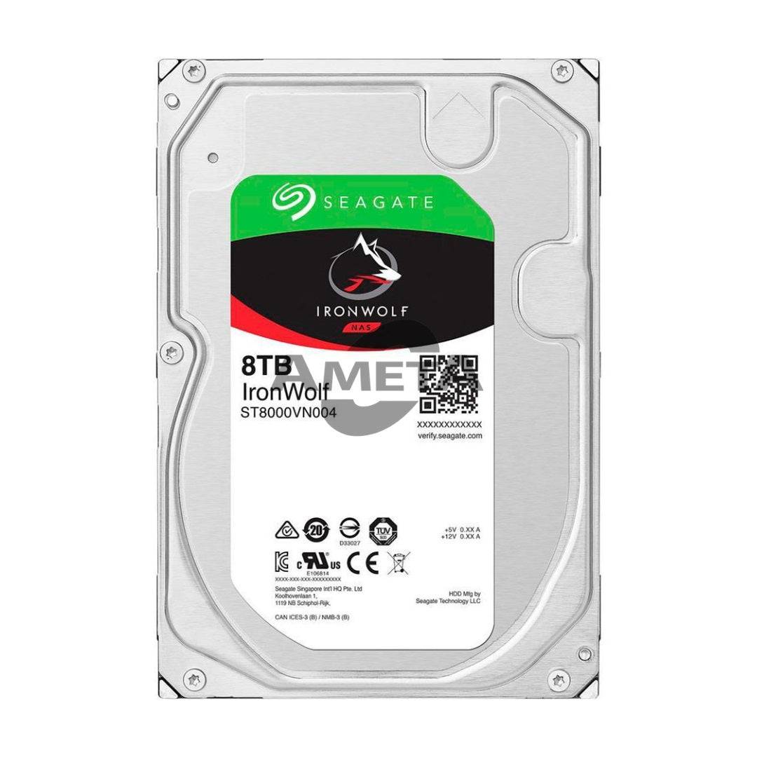 ST8000VN004 - SEAGATE IRONWOLF 8TB 7.2K 6G 3.5" SATA HDD