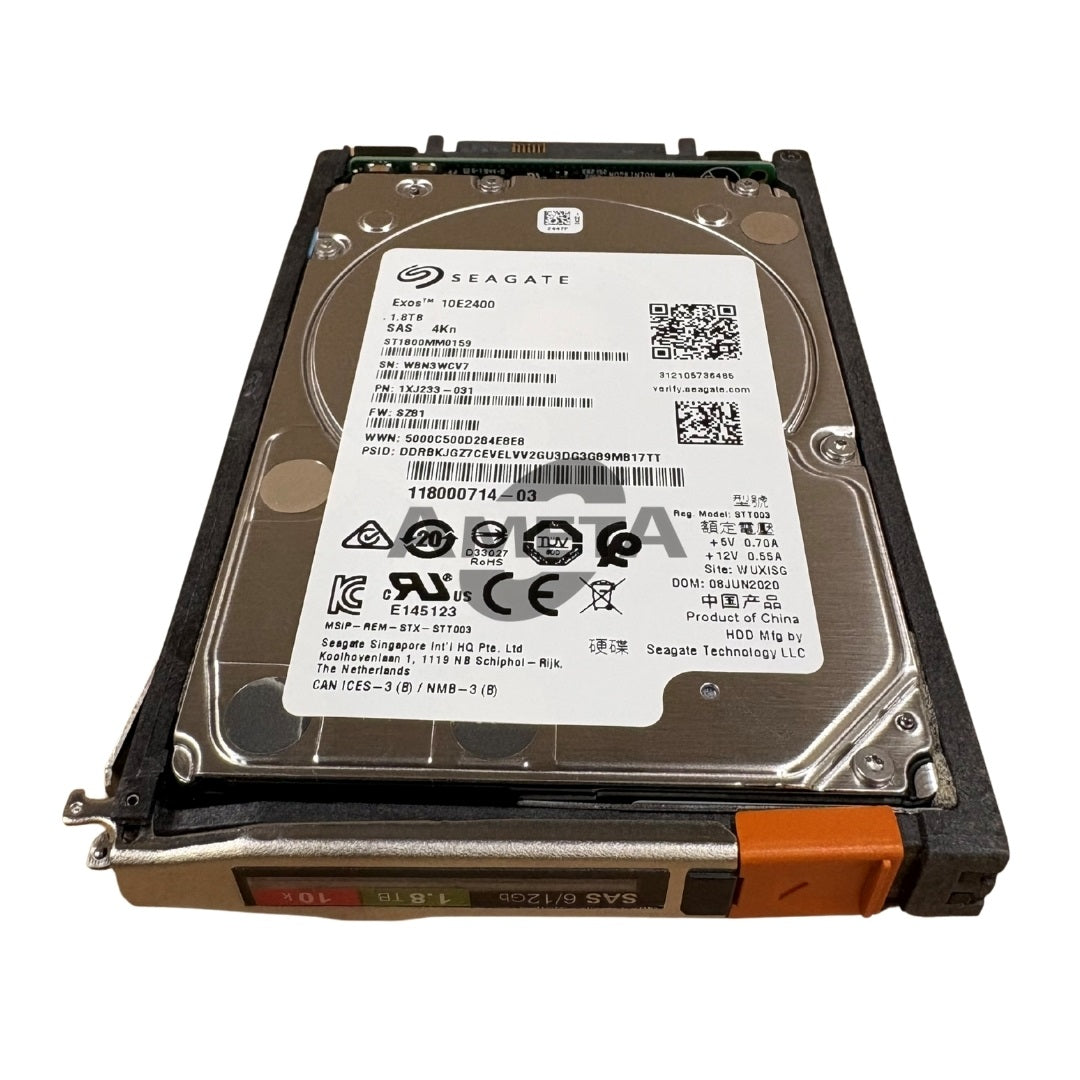 005053356 / 118000714-03 – EMC 1.8TB SFF 10K 12G SAS HDD (Unity 4160/2580T)